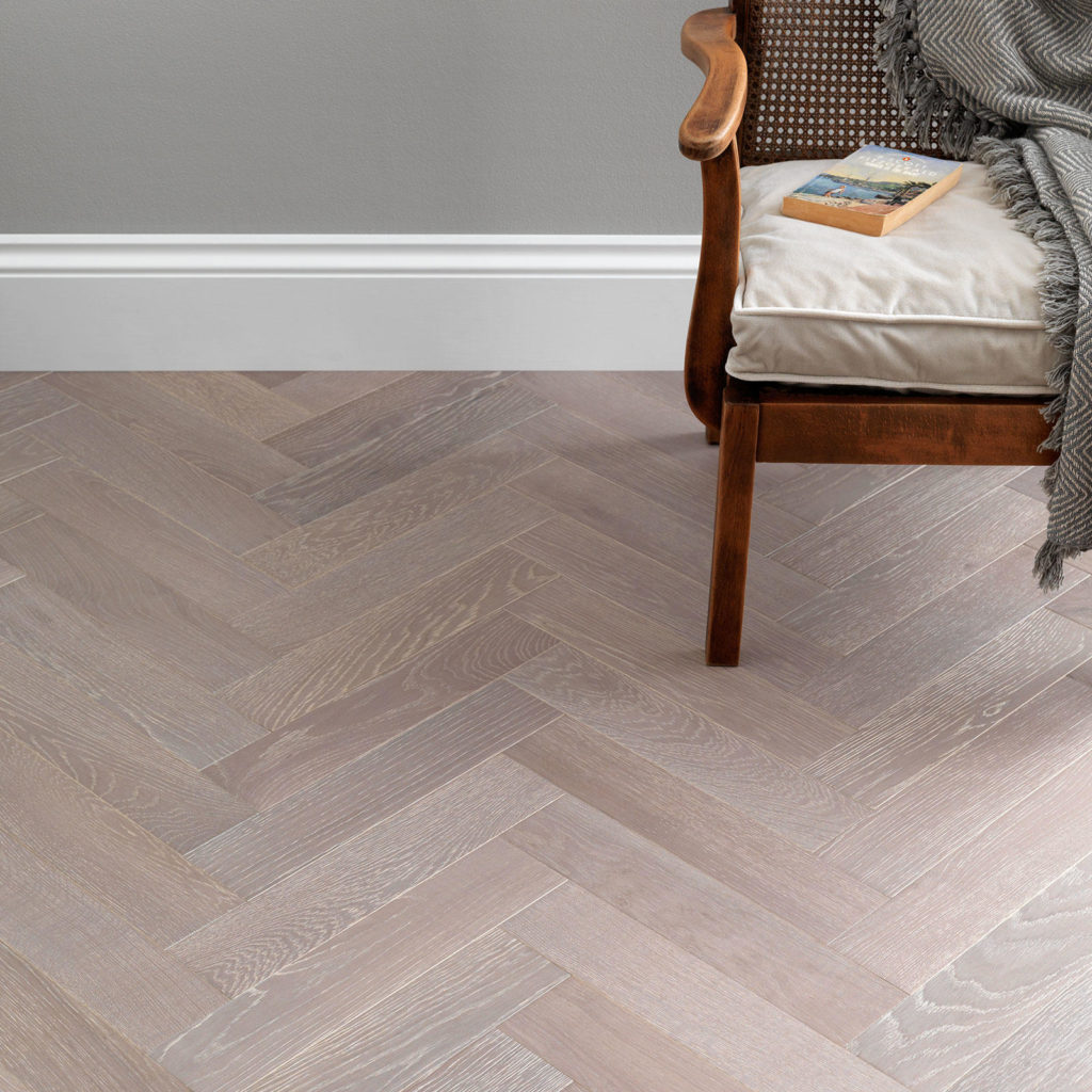 Woodpecker Goodrich Herringbone Feather Oak Brushed Matt Lacquered