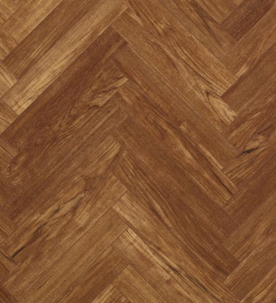 Berry Alloc Chateau Teak Brown Parquet Herringbone Laminate Flooring