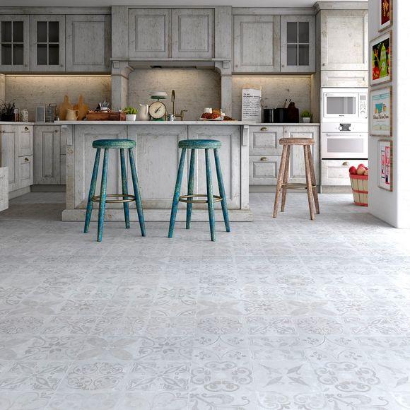 Faus Retro Traditional Tile S172616 8mm, Traditional Laminate Flooring