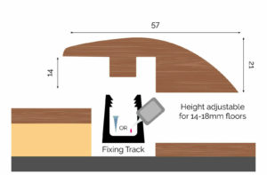 Flooring Village Main Reducer Solid Oak for Flooring