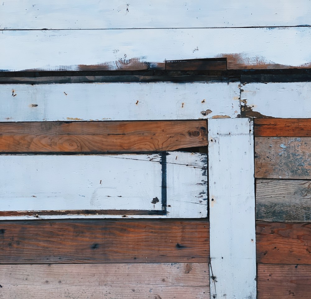 multicoloured planks of wood