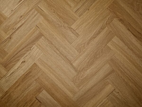 Elements Inspirations Registered Embossed Dryback Herringbone Luxury Vinyl Tile - Golden Oak