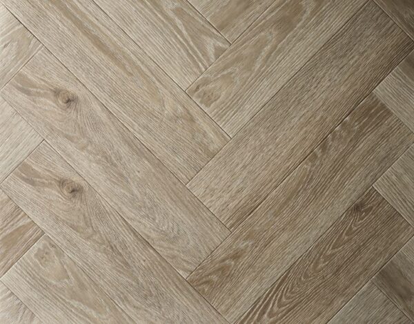 Textures Registered Embossed Dryback Herringbone Luxury Vinyl Tile - Ash