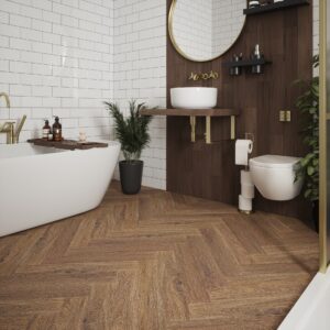 Malmo Rigid Senses Braxen Herringbone Click Luxury Vinyl Flooring