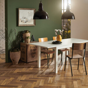 Woodpecker Goodrich Herringbone Smoked Oak Brushed & Matt Lacquered Engineered Wood Flooring 32-GFO-001
